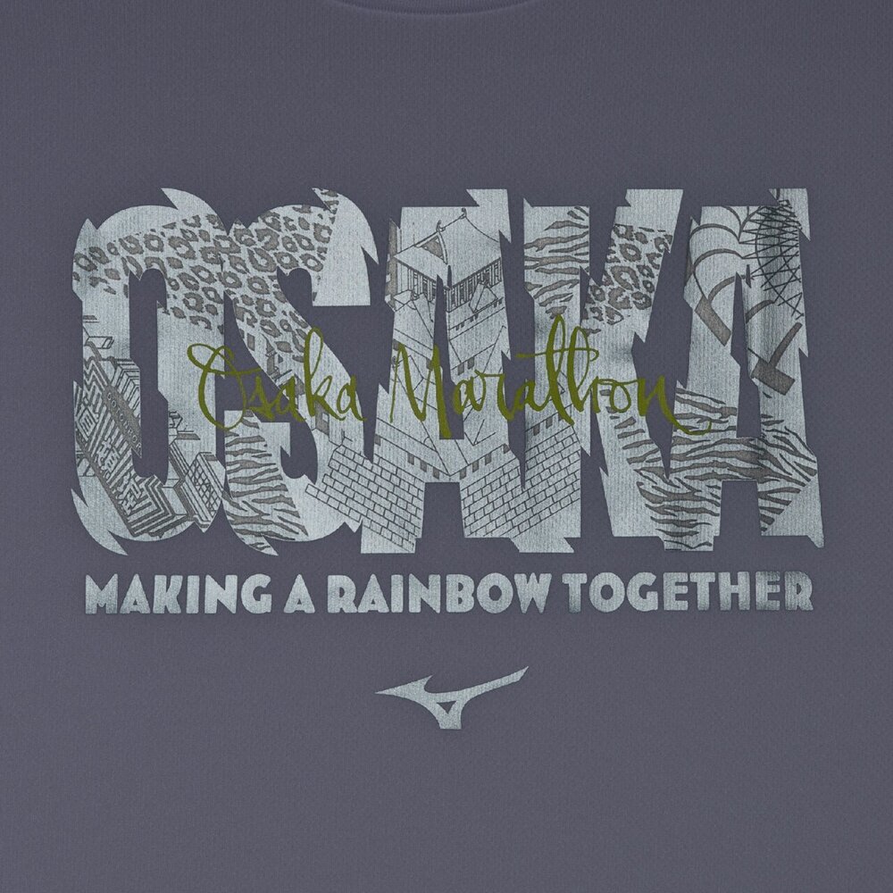 大阪マラソン2026】大会記念Tシャツ(オーロラ)|J2MADY56|ウエア