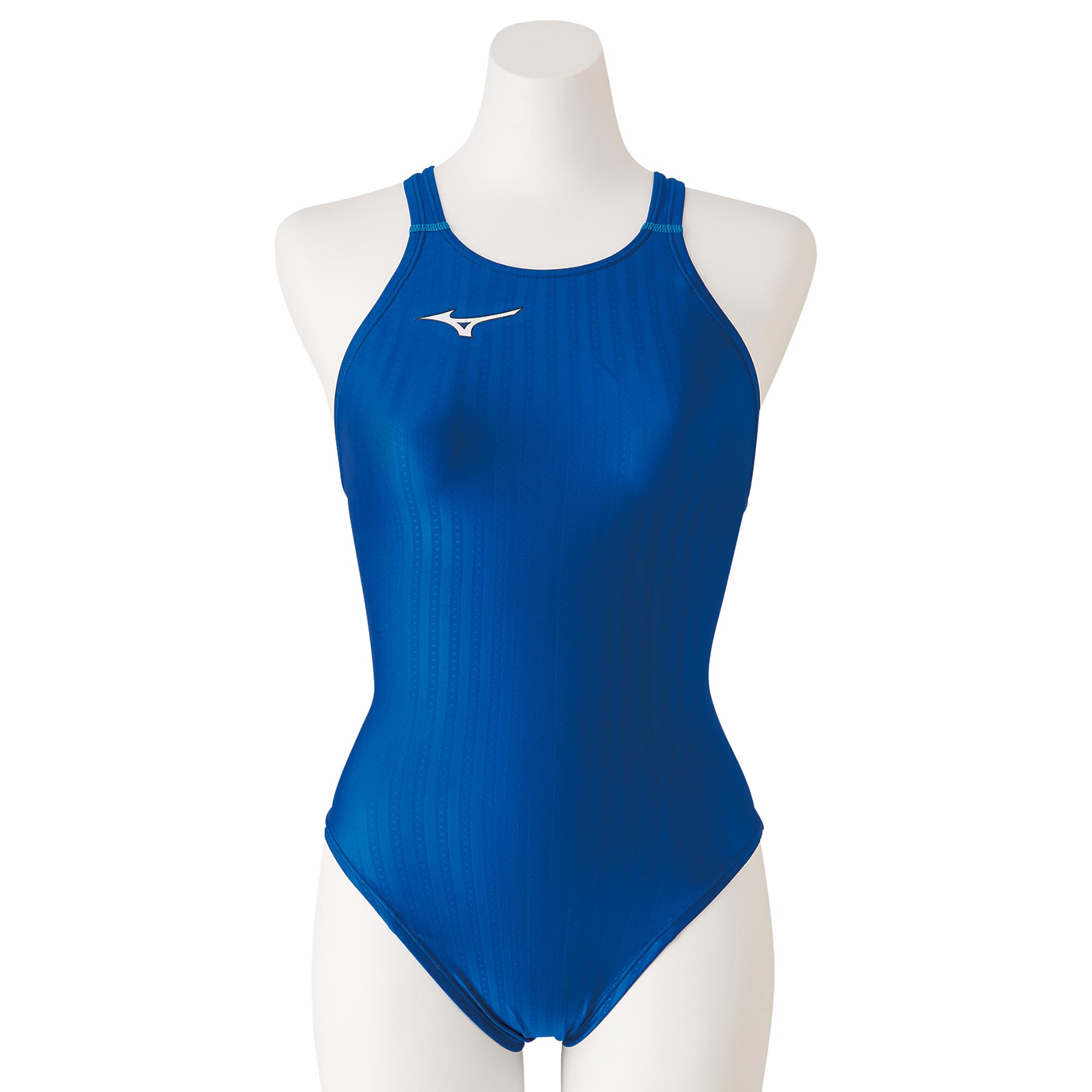MIZUNO ミズノ 競泳水着 ブルー 青 ハイカット スイムウエア XLサイズ 