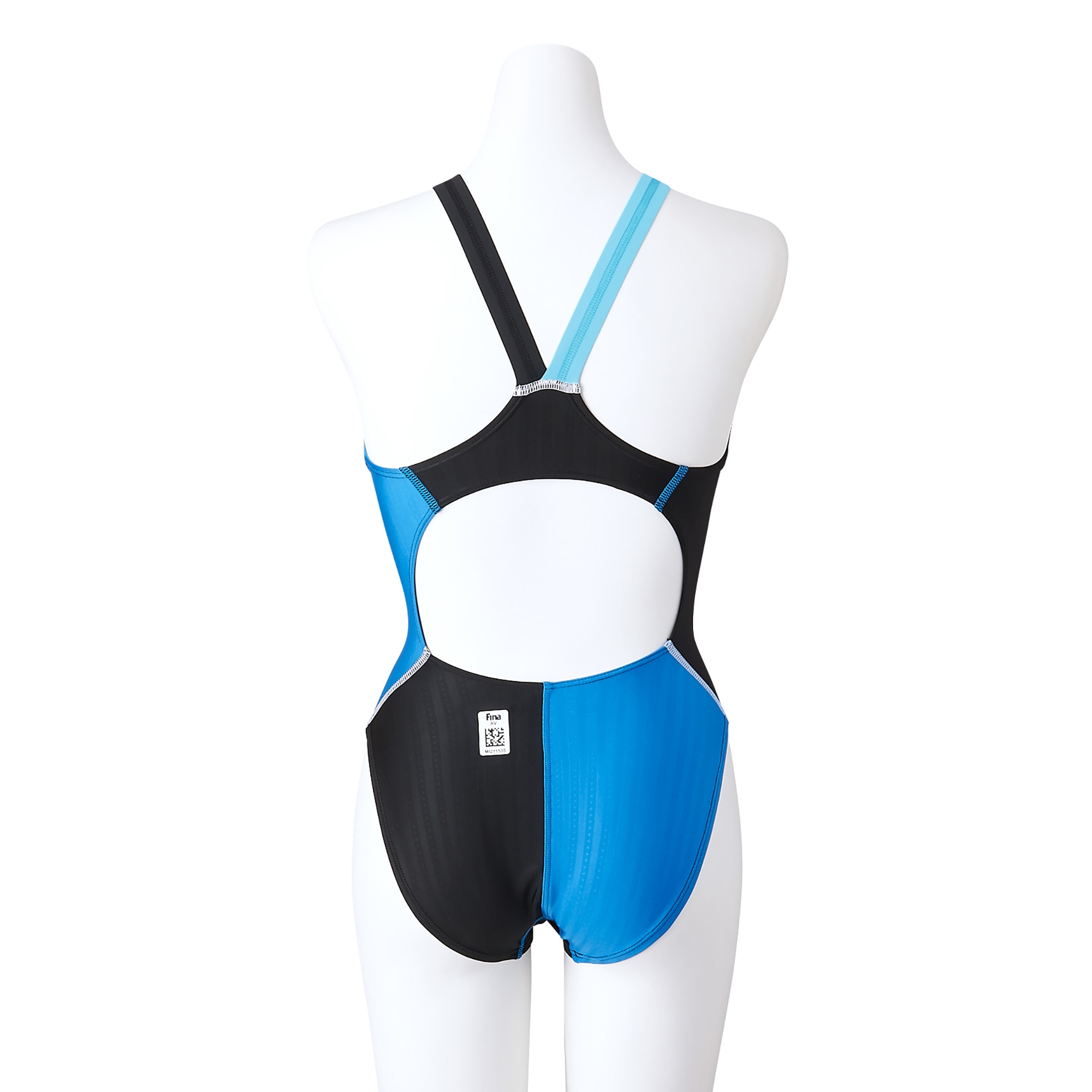 新品SALEMIZUNO スイム 競泳用ミディアムカット レースオープンバック レディース N2MA022027 カラー:ブルー サイズ:S　[ミズノ] Sサイズ