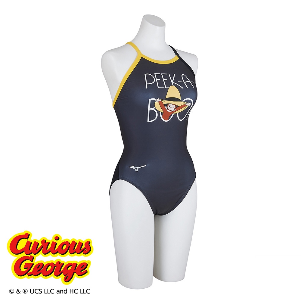 おさるのジョージ】競泳練習用ミディアムカット|N2MAB998|競泳水着