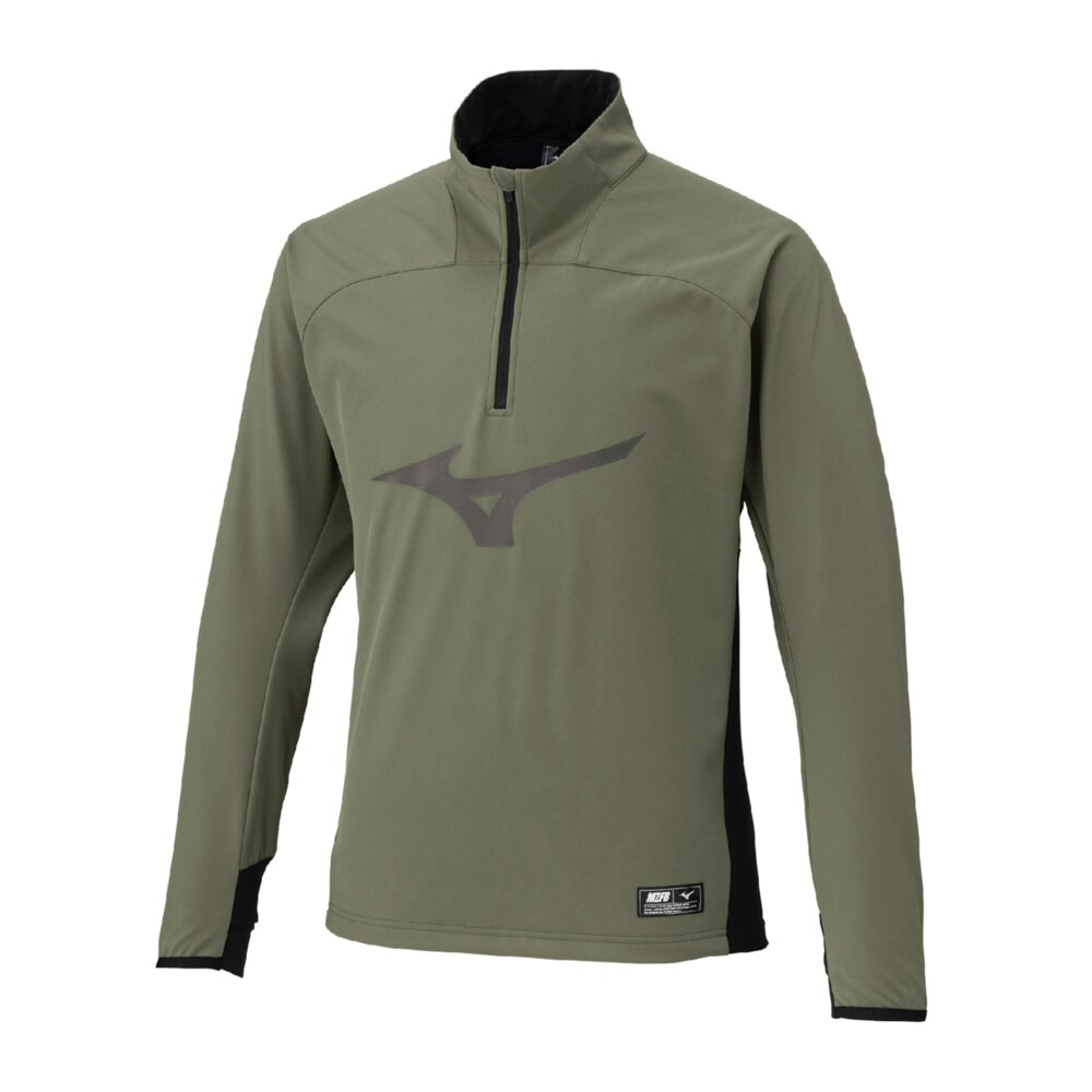 ストレッチ／防風】MZFB テックシールド トップ ハーフジップ|P2MCC510