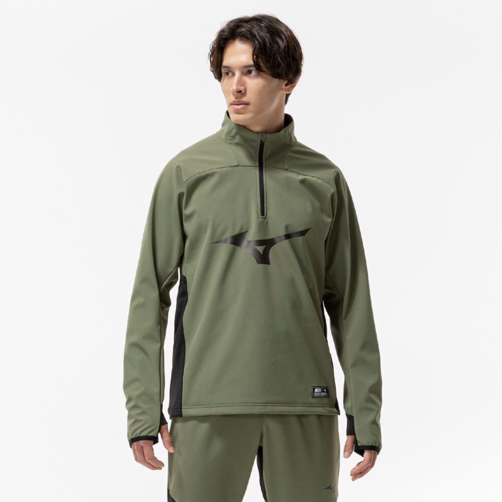 ストレッチ／防風】MZFB テックシールド トップ ハーフジップ|P2MCC510