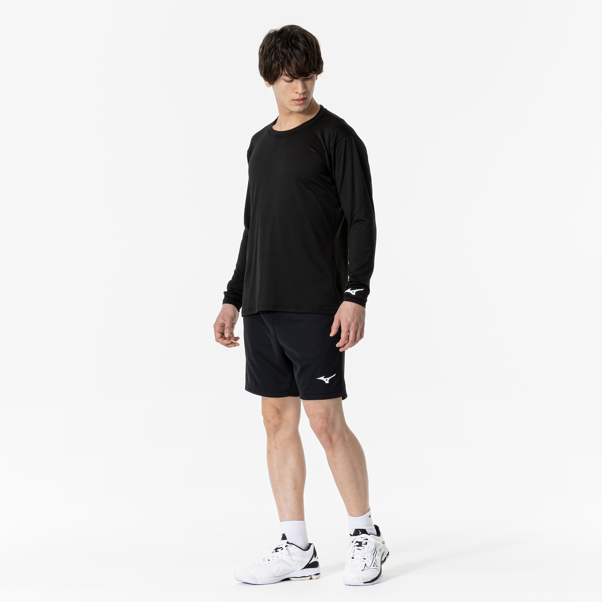 Basicプラクティスシャツ(長袖／裏起毛素材)(バレーボール)|V2MAA531