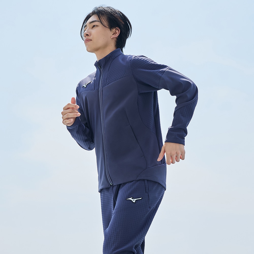 ミズノ　スキーウエア　ミドラー　テックシールド　2XS ストレッチ／防風】テックシールドハイブリッドジャケット