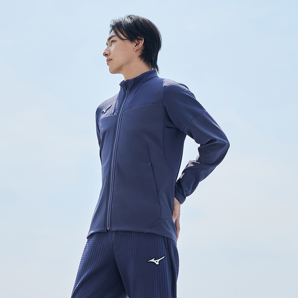 ストレッチ／防風】テックシールドハイブリッドジャケット|32MCC530