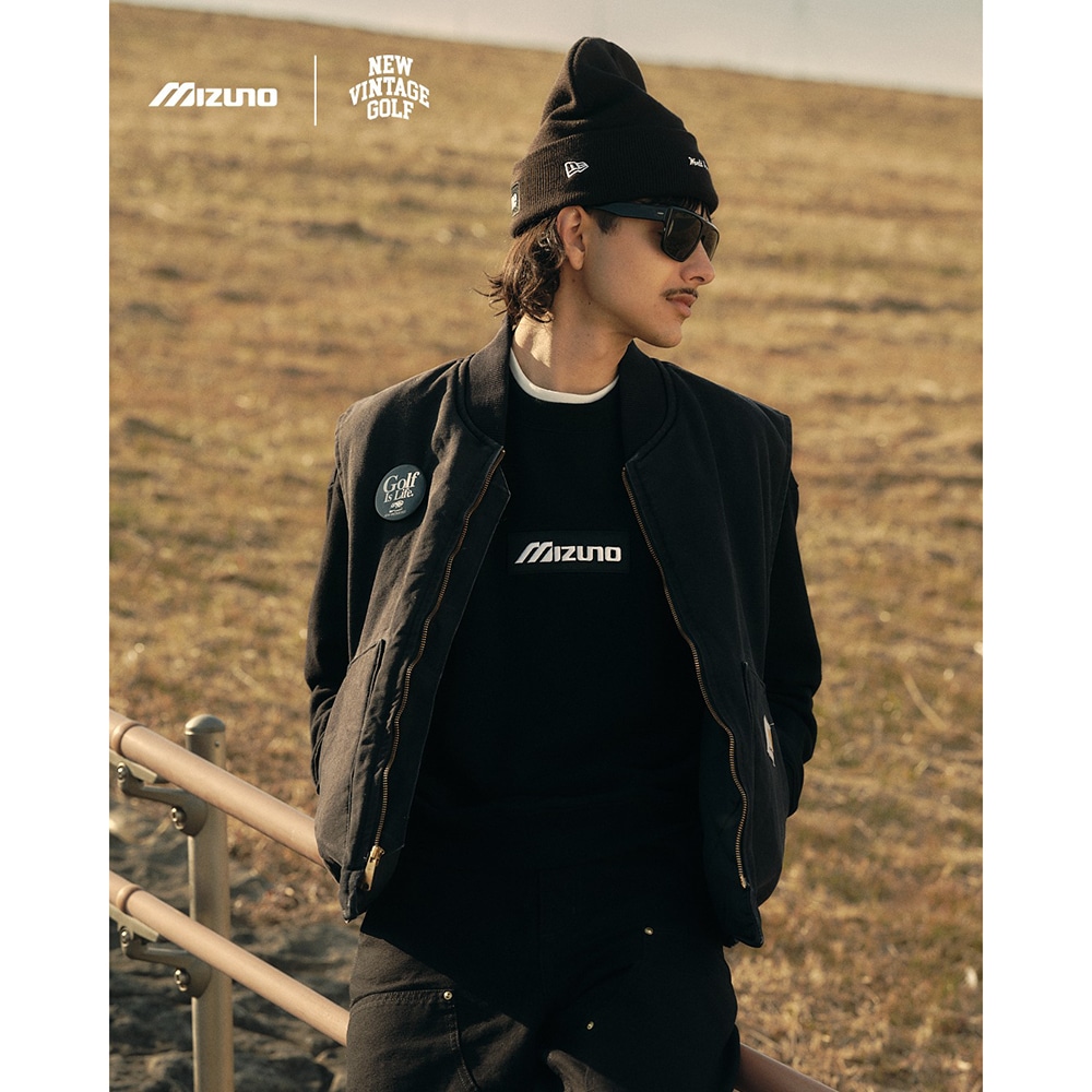 NEW VINTAGE GOLF MIZUNO ボックスロゴ クルースウェット|52JCD071