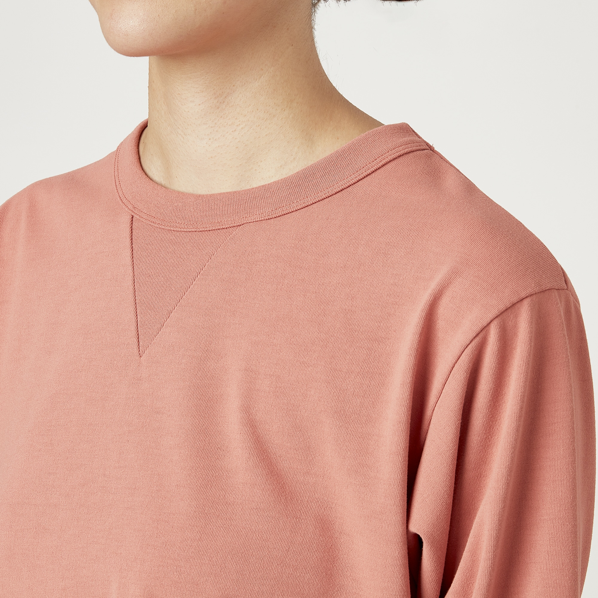 a01516 美品 MIZUNO ミズノ OUTDOOR ロングTシャツ 長袖 胸ポケット カジュアル シンプル M ピンク レディース  スポーティチックスタイル - レディースファッション
