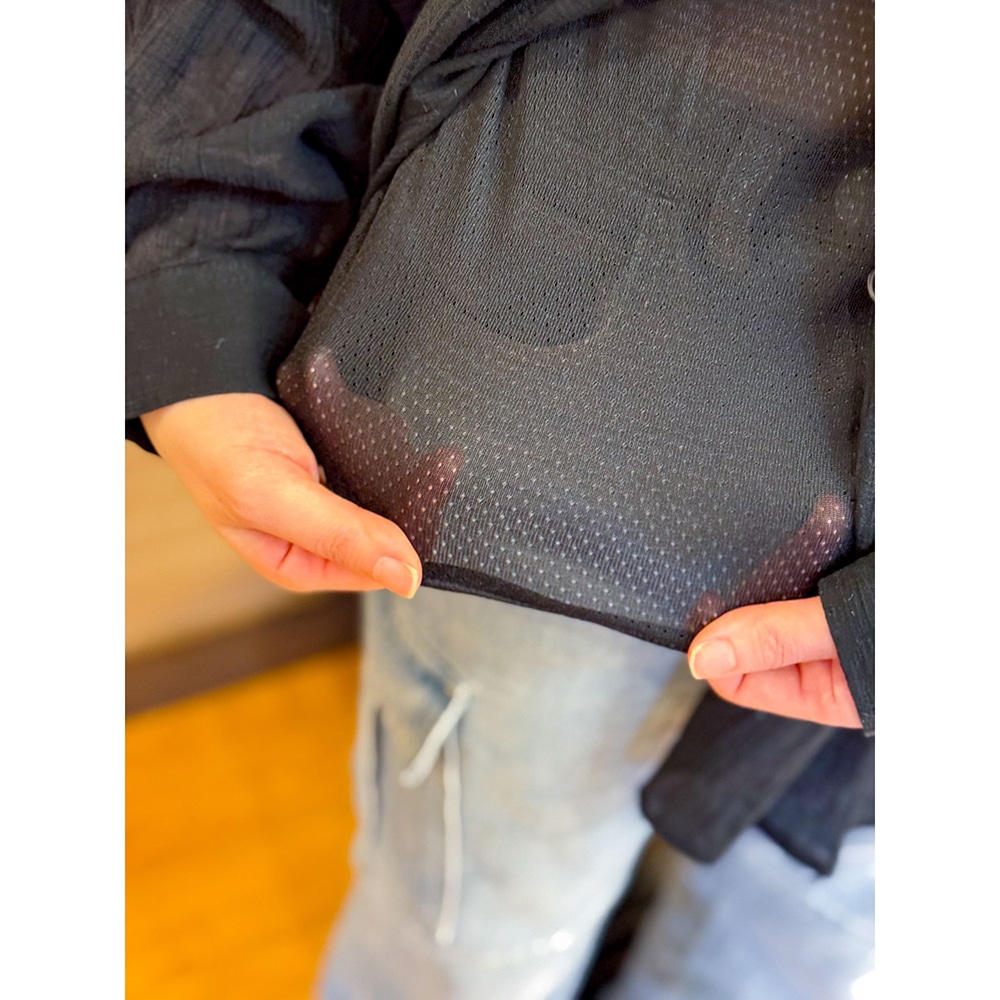 汗処理／通気】カルエアーアンダークルーネック半袖シャツ|C2JAB311