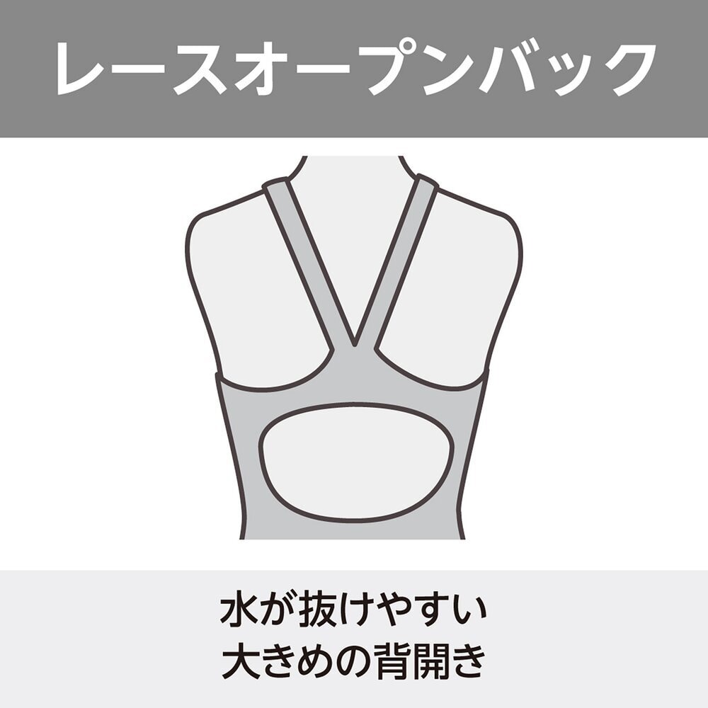 STREAM ACE】競泳用ハーフスーツ(レースオープンバック)|N2MG0222|競泳