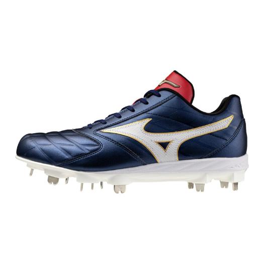MIZUNO SHOP [ミズノ公式オンラインショップ] 【予約／ミズノプロ】スピードレボエリート2 ワイド(野球／ソフトボール) ユニセックス 29 ネイビー×ホワイト×レ