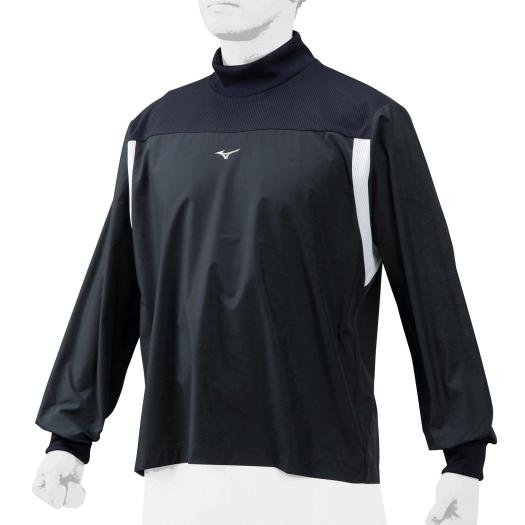 MIZUNO SHOP [ミズノ公式オンラインショップ] トレーニングジャケット[ユニセックス] 14 ネイビー×ホワイト 12JE0J23の画像