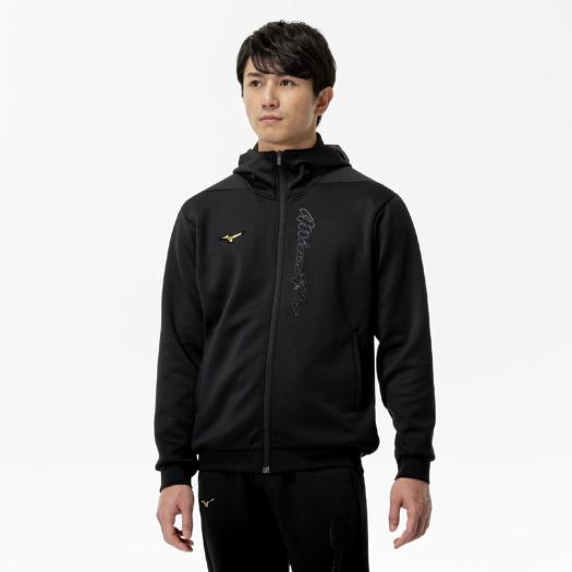 MIZUNO SHOP [ミズノ公式オンラインショップ] 【ミズノプロ】ストレッチスウェットフーディ ユニセックス 09 ブラック 12JECK79