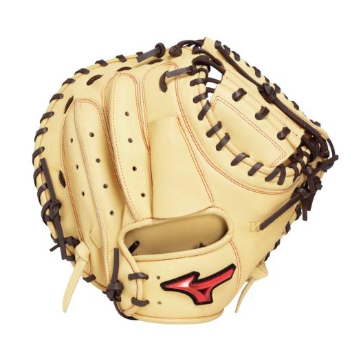 MIZUNO SHOP [ミズノ公式オンラインショップ] 軟式用ウィルドライブ レッド【捕手用／B-D型】 ユニセックス 8057 ブロンド×ブラウン 1AJCR33600