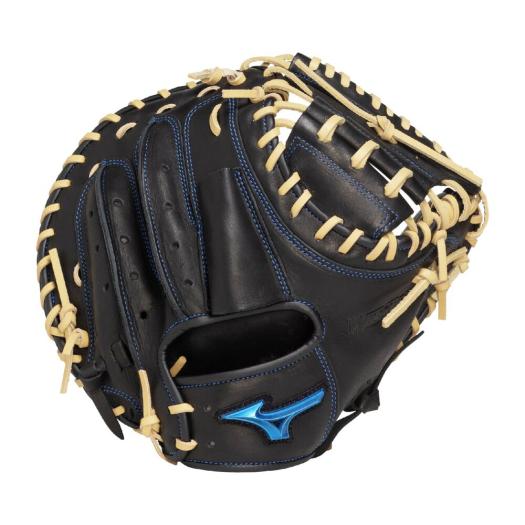MIZUNO SHOP [ミズノ公式オンラインショップ] 軟式用ウィルドライブ ブルー 限定カラー【捕手用／B-D型】 ユニセックス 0980 ブラック×ブロンド 1AJCR33700