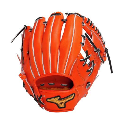 MIZUNO SHOP [ミズノ公式オンラインショップ] 硬式用【ミズノプロ】25年春夏限定モデル【内野手用／サイズ8】 ユニセックス 5209 スプレンディッドオレンジ×ブ