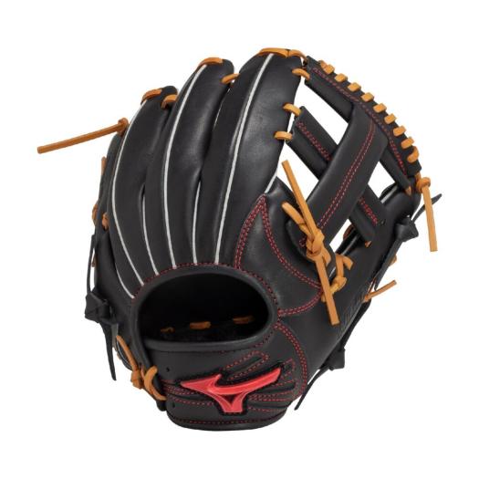 MIZUNO SHOP [ミズノ公式オンラインショップ] 軟式用ウィルドライブ レッド IBE【内野手向け／サイズ8】 ユニセックス 0949 ブラック×コルク 1AJGR32803
