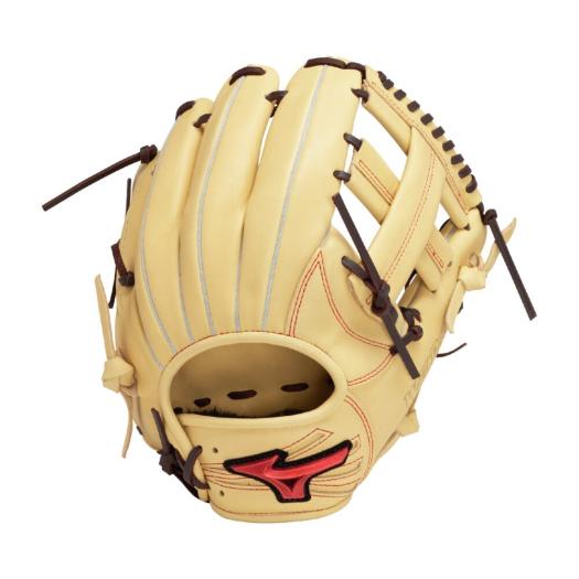 MIZUNO SHOP [ミズノ公式オンラインショップ] 軟式用ウィルドライブ レッド IBE【内野手向け／サイズ8】 ユニセックス 8057 ブロンド×ブラウン 1AJGR32803