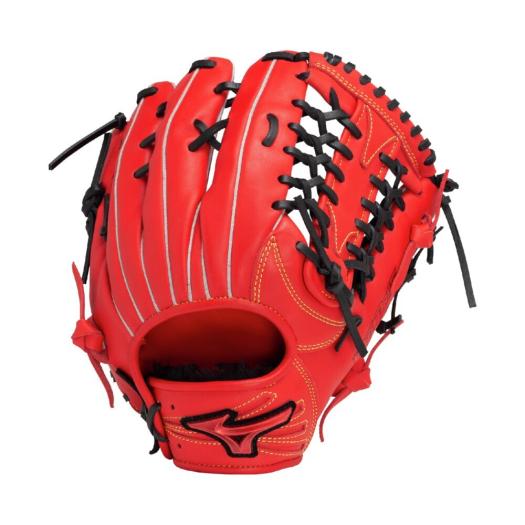 MIZUNO SHOP [ミズノ公式オンラインショップ] 軟式用ウィルドライブ レッド IBE【外野手向け／サイズ14】 ユニセックス 7009 ラディッシュ×ブラック 1AJGR32807