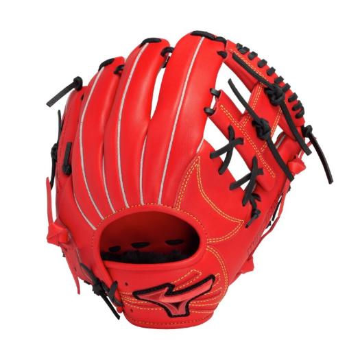 MIZUNO SHOP [ミズノ公式オンラインショップ] 軟式用ウィルドライブ レッド IBE【内野手向け／サイズ9】 ユニセックス 7009 ラディッシュ×ブラック 1AJGR32813
