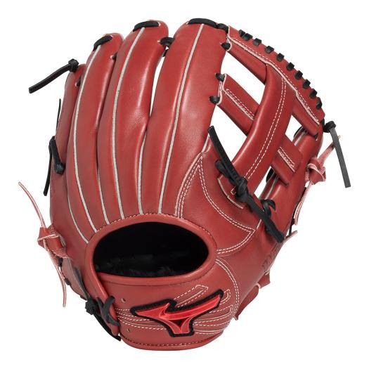 MIZUNO SHOP [ミズノ公式オンラインショップ] 軟式用ウィルドライブ レッド IBE限定スペック【内野手向け／サイズ8】 ユニセックス 6609 ローズブラウン×ブラッ