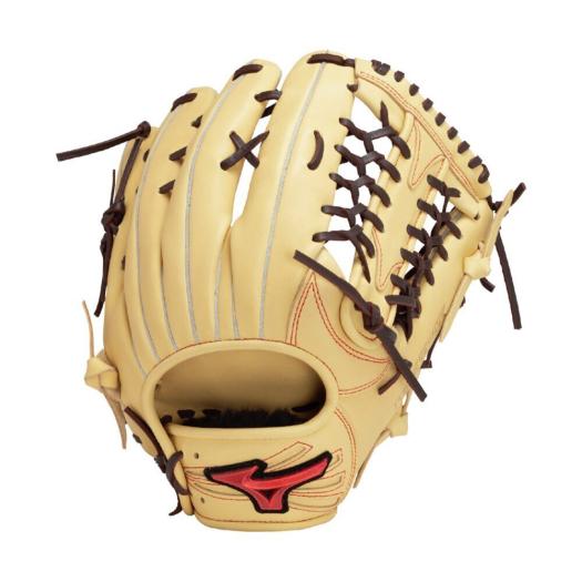 MIZUNO SHOP [ミズノ公式オンラインショップ] 軟式用ウィルドライブ レッド IBE【外野手向け／サイズ14】 ユニセックス 8057 ブロンド×ブラウン 1AJGR33607