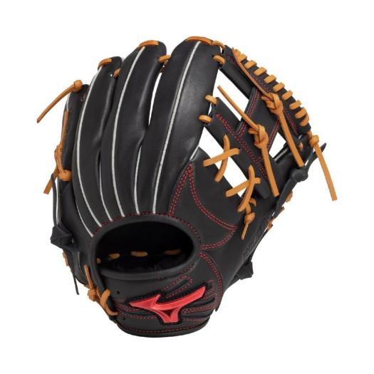 MIZUNO SHOP [ミズノ公式オンラインショップ] 軟式用ウィルドライブ レッド IBE【内野手向け／サイズ9】 ユニセックス 0949 ブラック×コルク 1AJGR33613