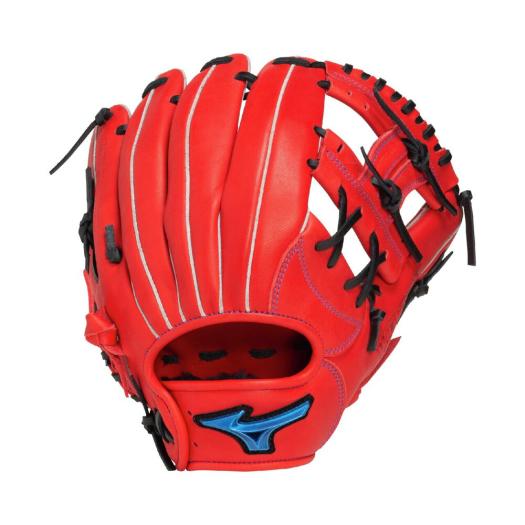 MIZUNO SHOP [ミズノ公式オンラインショップ] 軟式用ウィルドライブ ブルー 限定カラー【内野手向け／サイズ9】 ユニセックス 7009 ラディッシュ×ブラック 1AJG