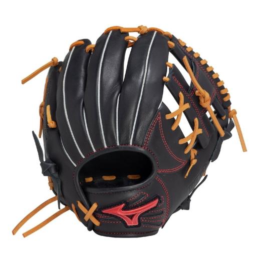 MIZUNO SHOP [ミズノ公式オンラインショップ] ソフトボール用ウィルドライブ レッド IBE【内野手向け／サイズ8】 ユニセックス 0949 ブラック×コルク 1AJGS3240