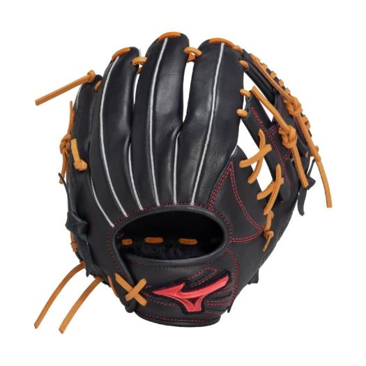 MIZUNO SHOP [ミズノ公式オンラインショップ] ソフトボール用ウィルドライブ レッド IBE【内野手向け／サイズ9】 ユニセックス 0949 ブラック×コルク 1AJGS3241