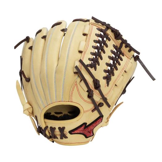 MIZUNO SHOP [ミズノ公式オンラインショップ] ジュニア軟式用ウィルドライブ レッド AXI【オールラウンド用／サイズSS】 ジュニア 8066 ブロンド×ローズブラウ