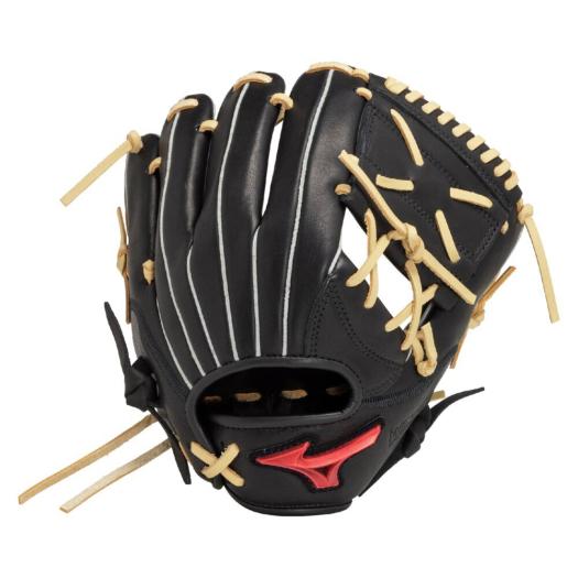 MIZUNO SHOP [ミズノ公式オンラインショップ] ジュニア軟式用ウィルドライブ レッド U-Plus【オールラウンド用／サイズSS】 ジュニア 0980 ブラック×ブロンド 1