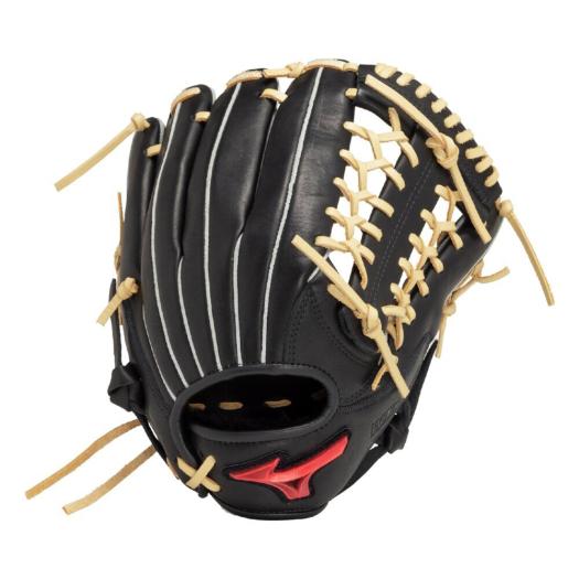 MIZUNO SHOP [ミズノ公式オンラインショップ] ジュニア軟式用ウィルドライブ レッド U-Plus【オールラウンド用／サイズL】 ジュニア 0980 ブラック×ブロンド 1A