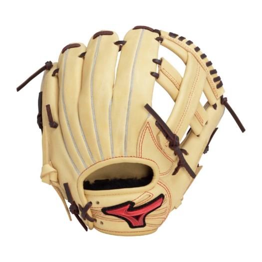 MIZUNO SHOP [ミズノ公式オンラインショップ] ジュニア軟式用ウィルドライブ レッド IBE【オールラウンド用／サイズS】 ジュニア 8057 ブロンド×ブラウン 1AJGY