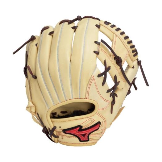 MIZUNO SHOP [ミズノ公式オンラインショップ] ジュニア軟式用ウィルドライブ レッド IBE【オールラウンド用／サイズM】 ジュニア 8057 ブロンド×ブラウン 1AJGY