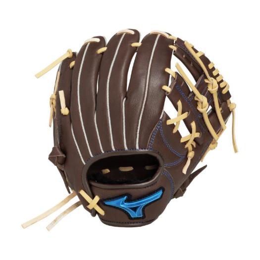 MIZUNO SHOP [ミズノ公式オンラインショップ] ジュニア軟式用ウィルドライブ ブルー【オールラウンド用／コンパクトサイズS】 ジュニア 8280 マホガニー×ブロン