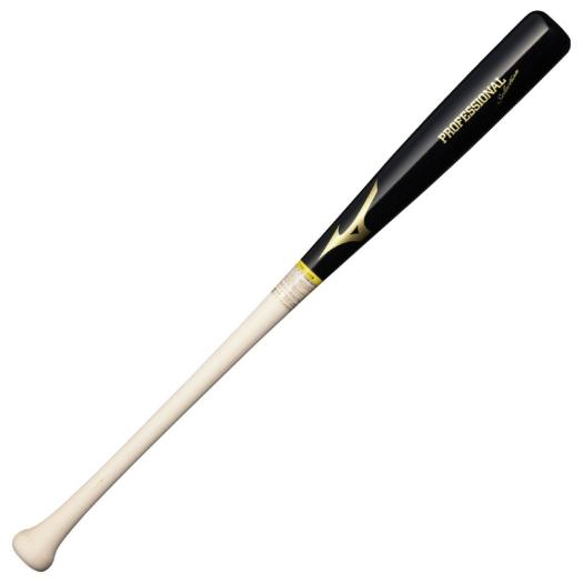MIZUNO SHOP [ミズノ公式オンラインショップ] 軟式用プロフェッショナルセレクション(木製／83cm／平均780g／ダイナ加工) ユニセックス SA ブラック×生地出し 1