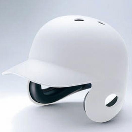 MIZUNO SHOP [ミズノ公式オンラインショップ] 硬式用ヘルメット(両耳付打者用／つや消しタイプ／野球) 01 ホワイト 1DJHH116