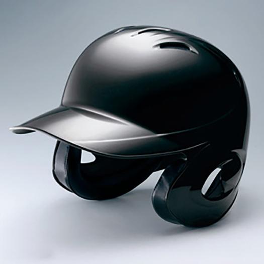 MIZUNO SHOP [ミズノ公式オンラインショップ] ソフトボール用ヘルメット(両耳付打者用) 09 ブラック 1DJHS101の大画像