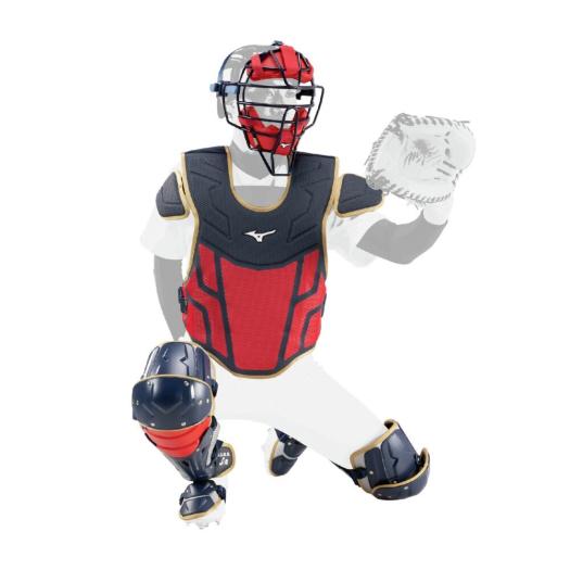 ミズノ キャッチャー用防具一式 ソフトボール用 小学生軟式用／ゴムソフトボール用捕手防具3点セット|1DJPC018|捕手用