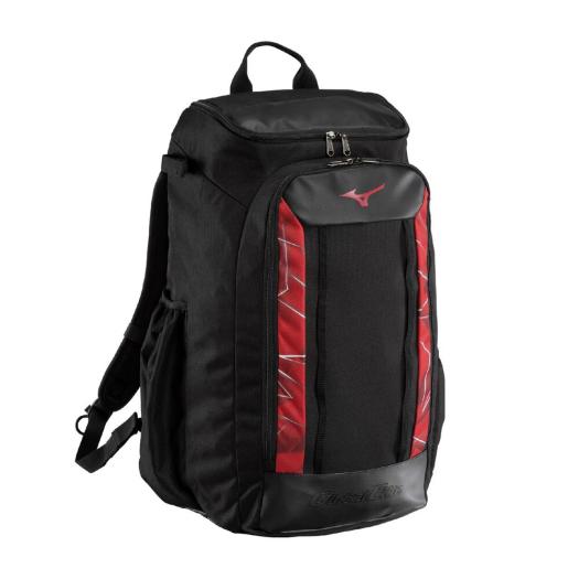 MIZUNO SHOP [ミズノ公式オンラインショップ] 【予約／グローバルエリート】オールインワンバックパック(40L) ユニセックス 96 ブラック×レッド 1FJDD410
