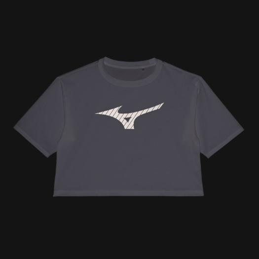 ミズノ直営限定】ビッグロゴクロップドTシャツ(ワイドシルエット