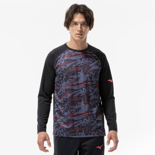 MIZUNO SHOP [ミズノ公式オンラインショップ] N-XT Tシャツ(長袖) ユニセックス 09 ブラック 32JAC745