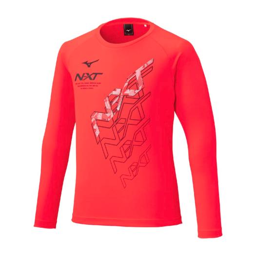 MIZUNO SHOP [ミズノ公式オンラインショップ] 大会記念長袖Tシャツ ユニセックス 63 ファイアリーコーラル 32JAV512