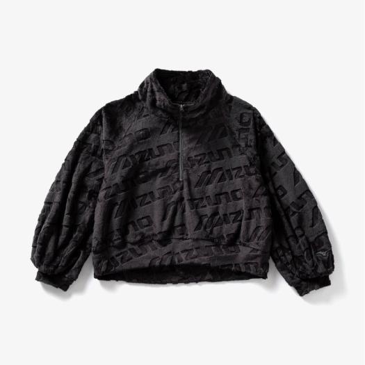 MIZUNO SHOP [ミズノ公式オンラインショップ] 【ミズノ直営店限定／吸湿発熱】ブレスサーモロゴファーハーフジッププルオーバー ウィメンズ 09 ブラック 32JEC89