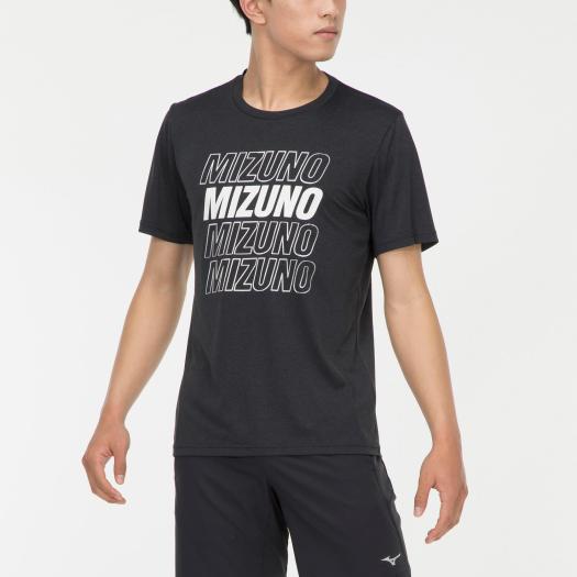 MIZUNO SHOP [ミズノ公式オンラインショップ] Tシャツ(MIZUNOロゴ)[メンズ] 09 ブラック杢 32MA0513の大画像