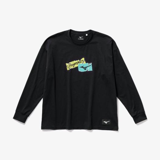 MIZUNO SHOP [ミズノ公式オンラインショップ] Dragon76ルーズフィットTシャツ(長袖) ユニセックス 09 ブラック 32MA5DR3