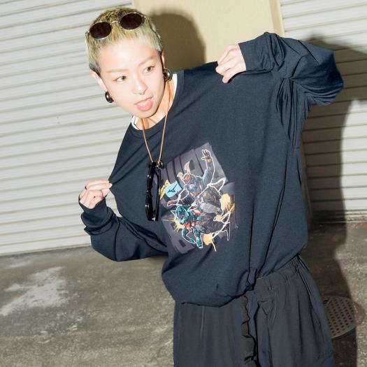 Dragon76ルーズフィットTシャツ(長袖)|32MA5DR4|ミズノトレーニング