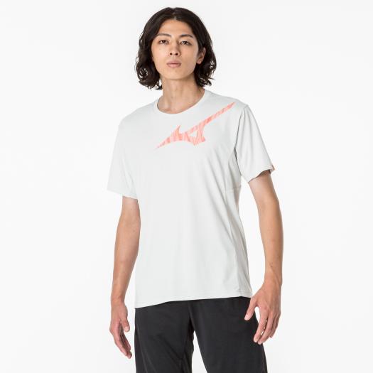 MIZUNO SHOP [ミズノ公式オンラインショップ] ドライTシャツ[メンズ] 02 ホワイト杢 32MAA026の大画像