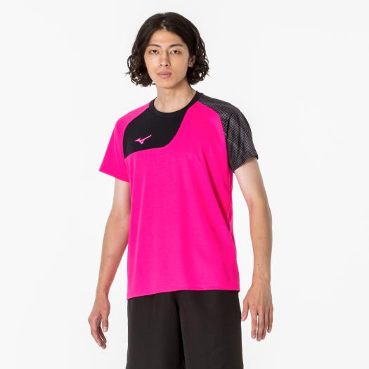 MIZUNO SHOP [ミズノ公式オンラインショップ] Tシャツ[ユニセックス] 65 ピンクグロー 32MAA120