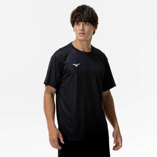 MIZUNO SHOP [ミズノ公式オンラインショップ] ナビドライTシャツ(半袖／丸首) メンズ 09 ブラック×ホワイト 32MAC190